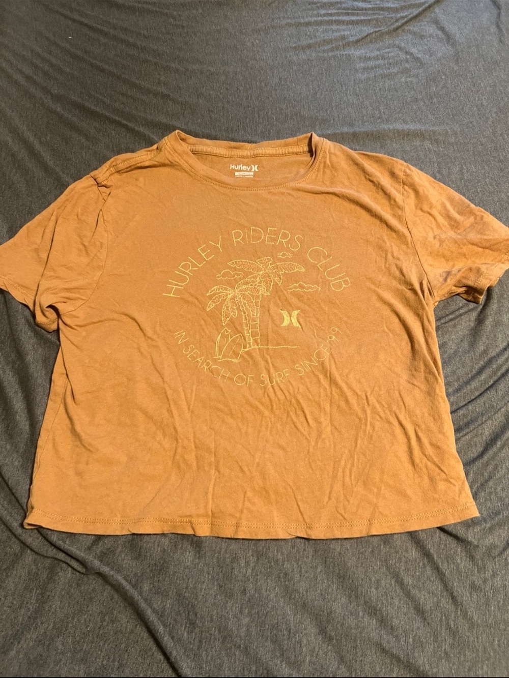 Hurley Rust Orange Palm Riders Graphic Tee